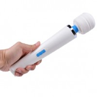 Love Magic Wand Massager, 28 Function, Rechargeable, w/Strong Vibration WHITE